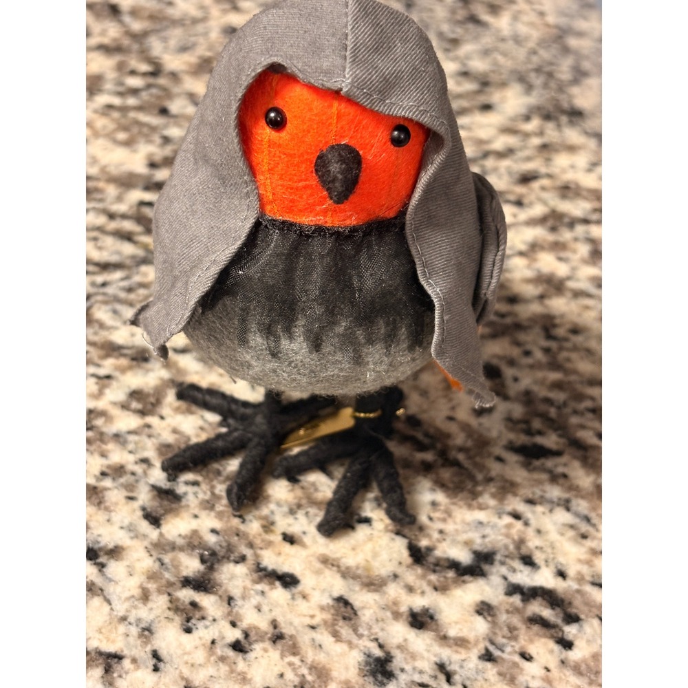 Hyde & EEK Halloween Bird Lewis Reaper Featherly Friends 2024 Grey Orange